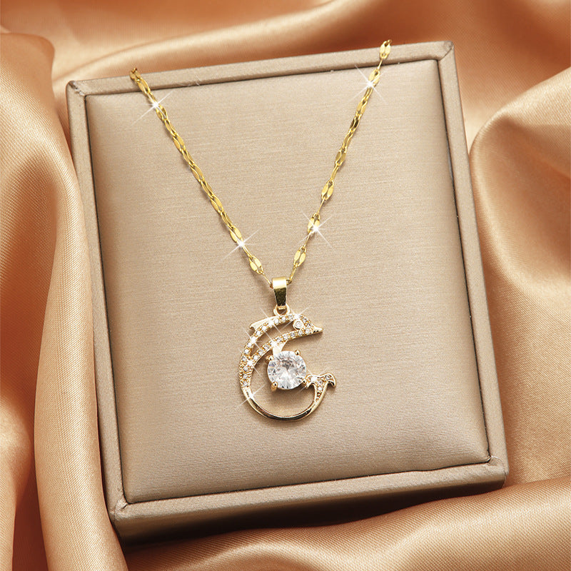 Gold Dolphin Necklace